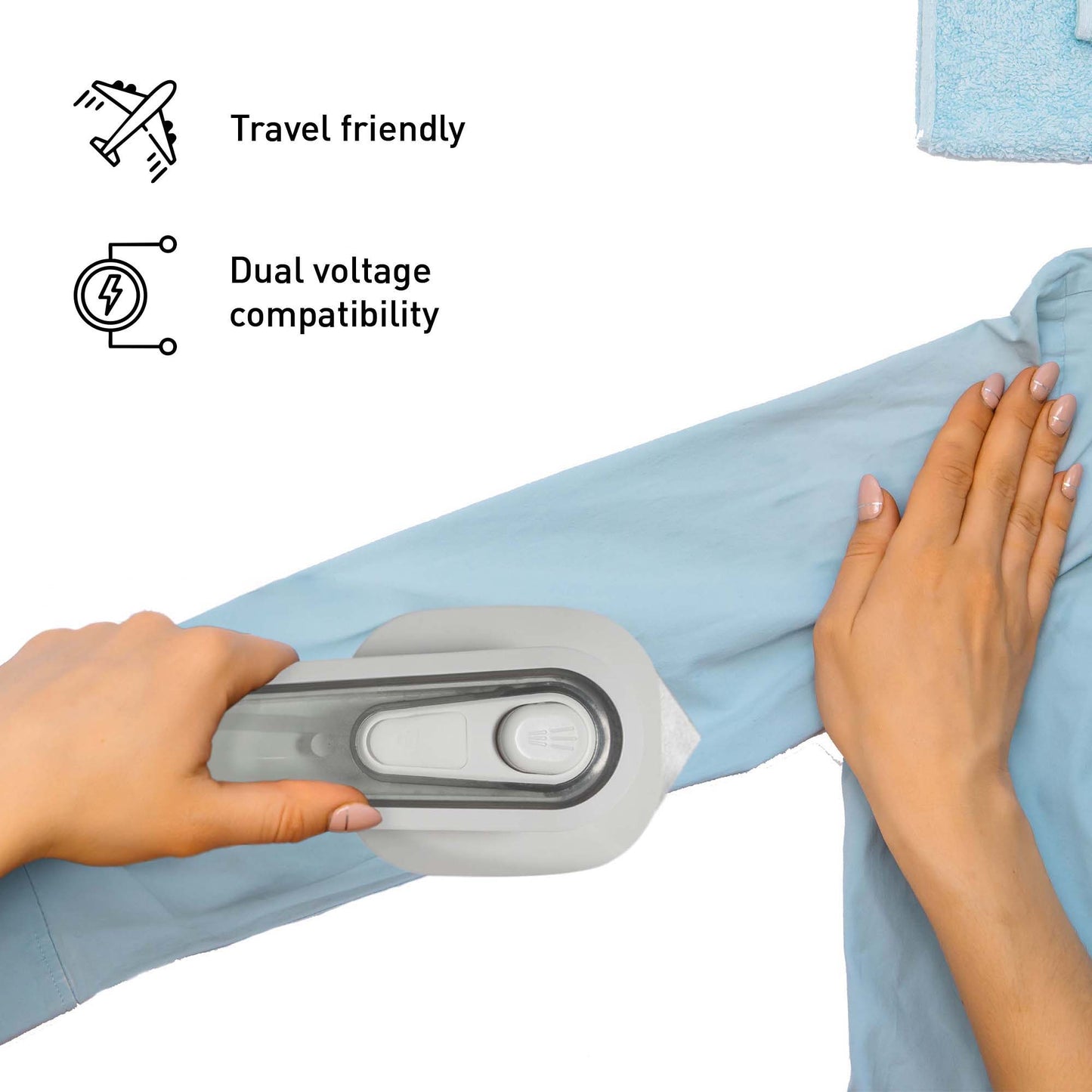 🧺 Pursonic Ultimate Laundry Care Bundle – Travel Steamer, Mini Iron, Fabric Shaver & More!
